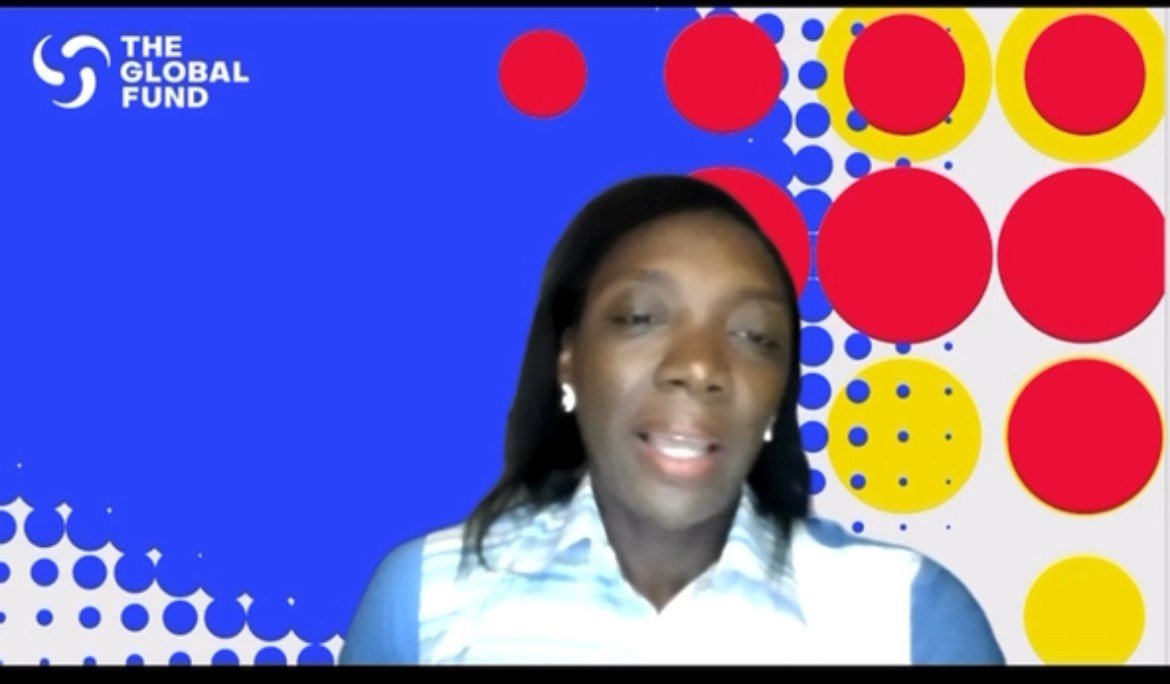 Caty Sow Fall dials in to speak