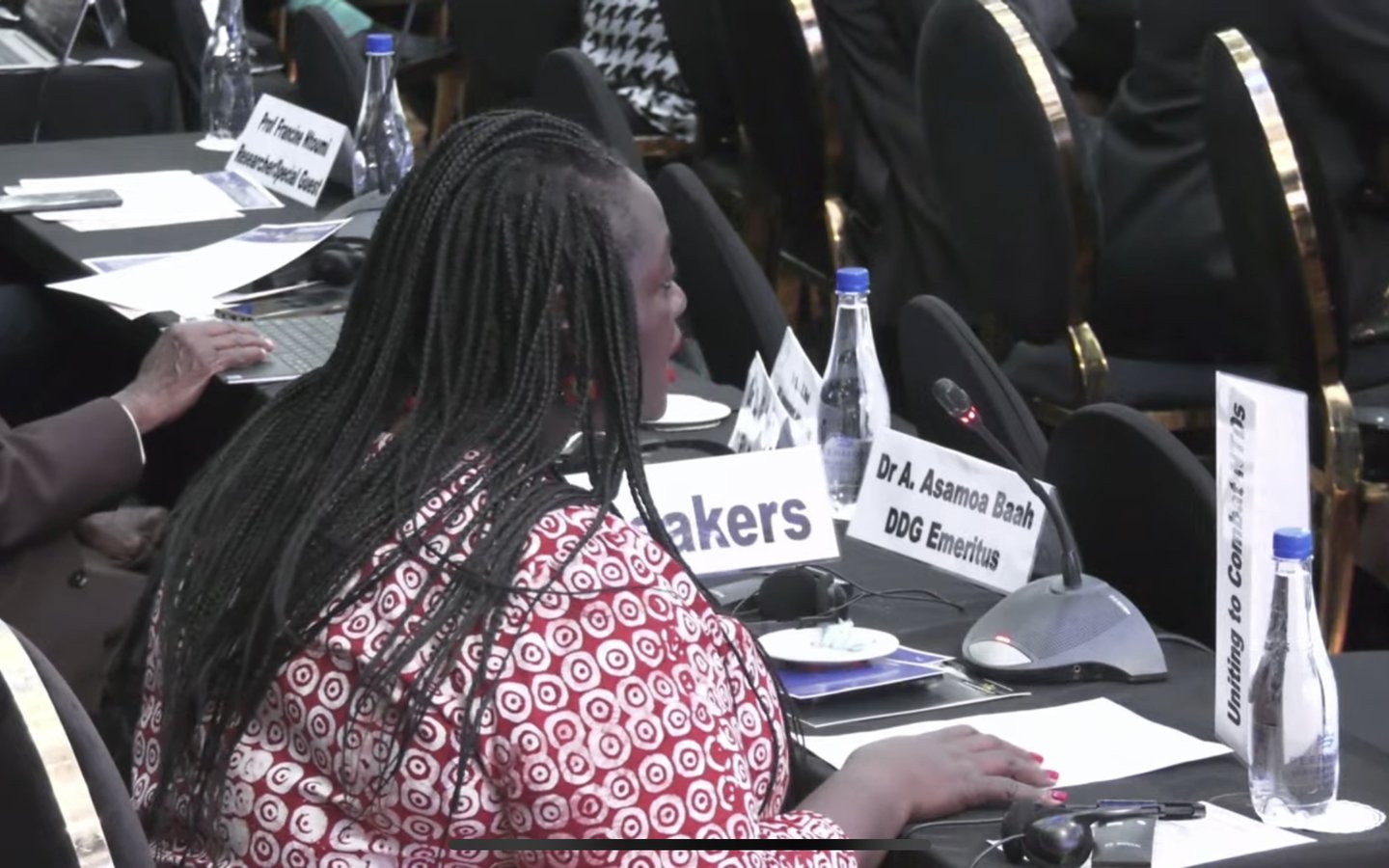 Thoko Elphick-Pooley speaks at 73rd WHO AFRO RC
