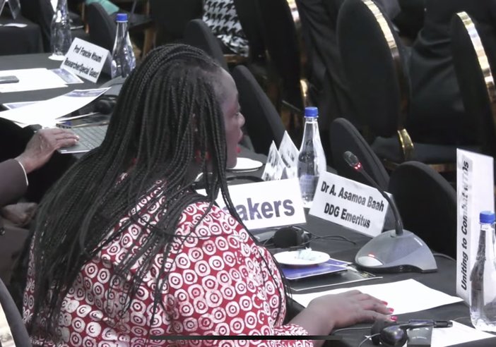 Thoko Elphick-Pooley speaks at 73rd WHO AFRO RC