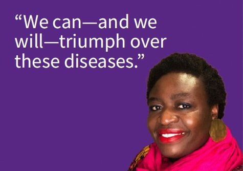 "We can - and we will - triumph over these diseases" - Picture of Thoko Elphick-Pooley
