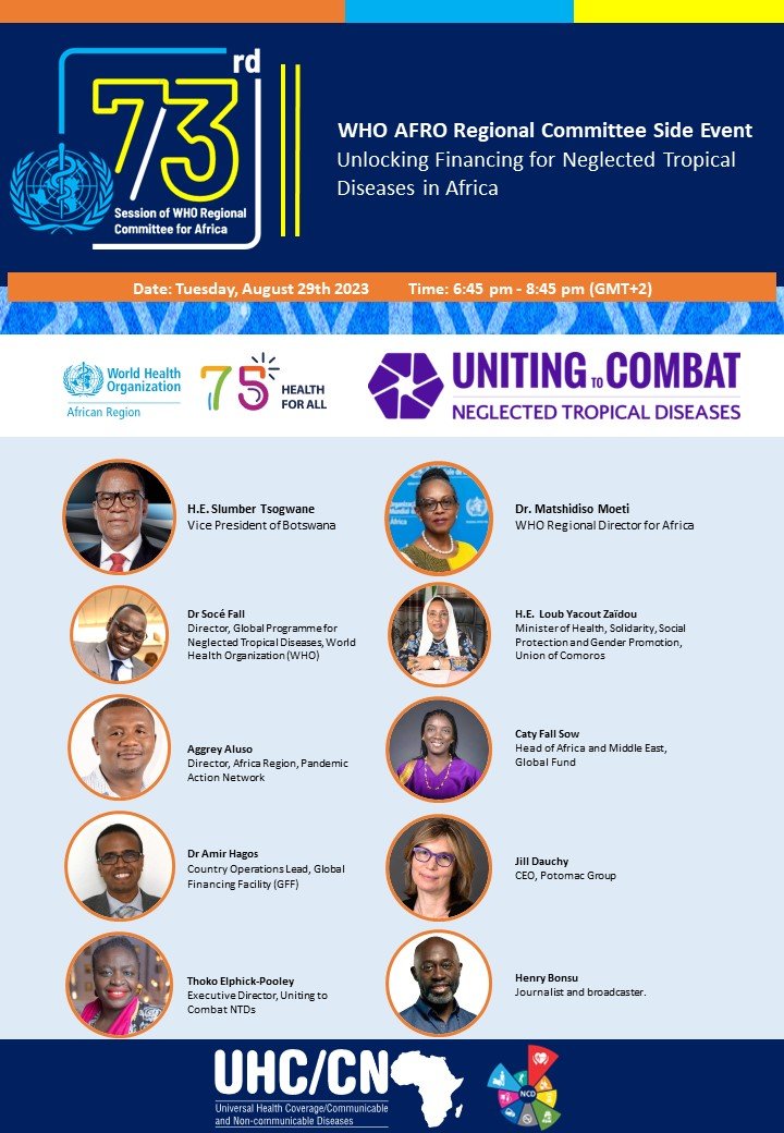 WHO AFRO Regional Committee Side Event - Unlocking Financing for NTDs in Africa