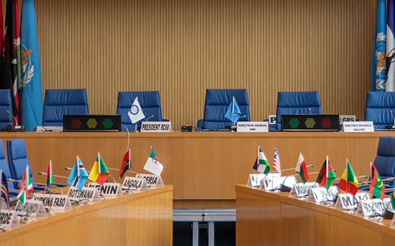 Room at WHO AFRO meeting