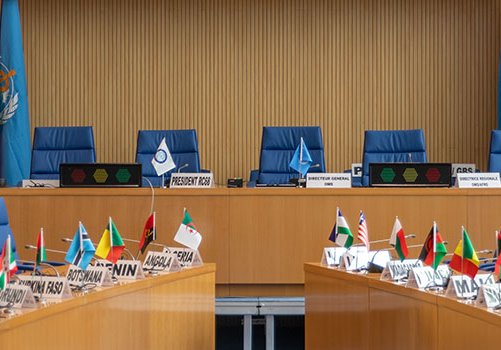 Room at WHO AFRO meeting