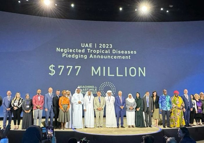 Global leaders on stage at the Reaching the Last Mile Forum at COP28