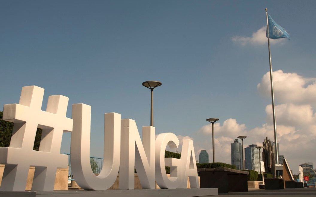 #UNGA sign in New York