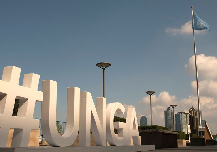 #UNGA sign in New York